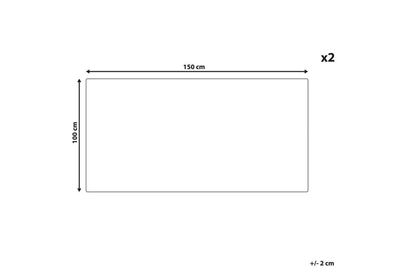 Pyyhe Mitiaro sarja 2 Sininen - Sininen - Kodintekstiilit & matot - Kylpyhuonetekstiilit - Kylpypyyhe