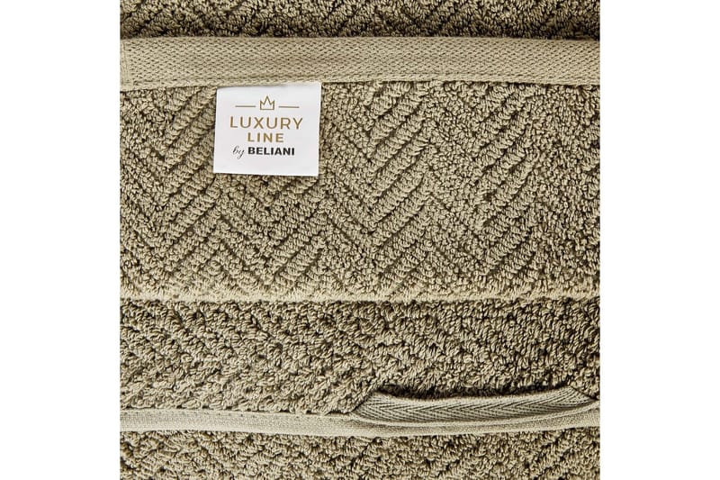 Pyyhe Mitiaro sarja 2 Vihreä - Vihreä - Kodintekstiilit & matot - Kylpyhuonetekstiilit - Kylpypyyhe