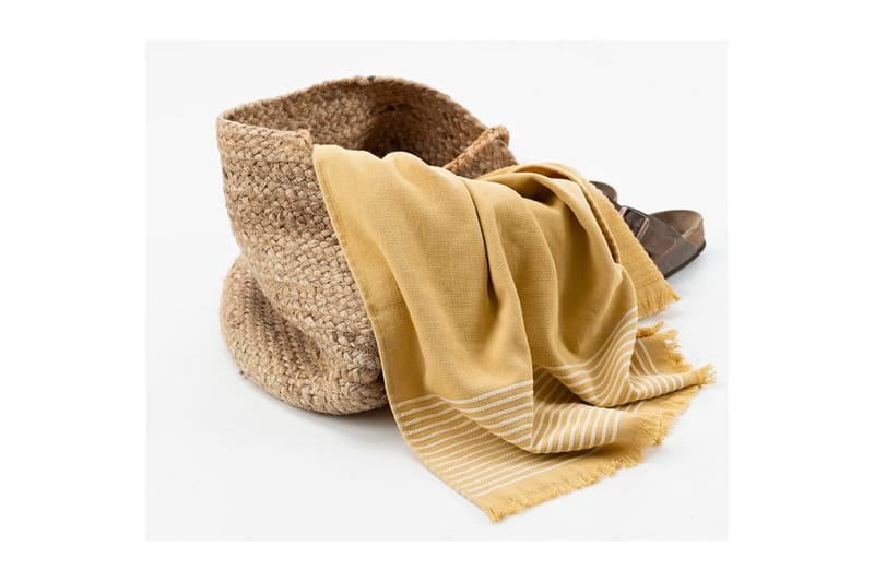 Rantapyyhe Horisontti 80 x 160 cm - Keltainen - Kodintekstiilit & matot - Kylpyhuonetekstiilit - Kylpypyyhe