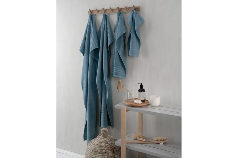 Suihkuvyöheke Perus Frotee 65 x 130 cm - Sininen - Kodintekstiilit & matot - Kylpyhuonetekstiilit - Kylpypyyhe