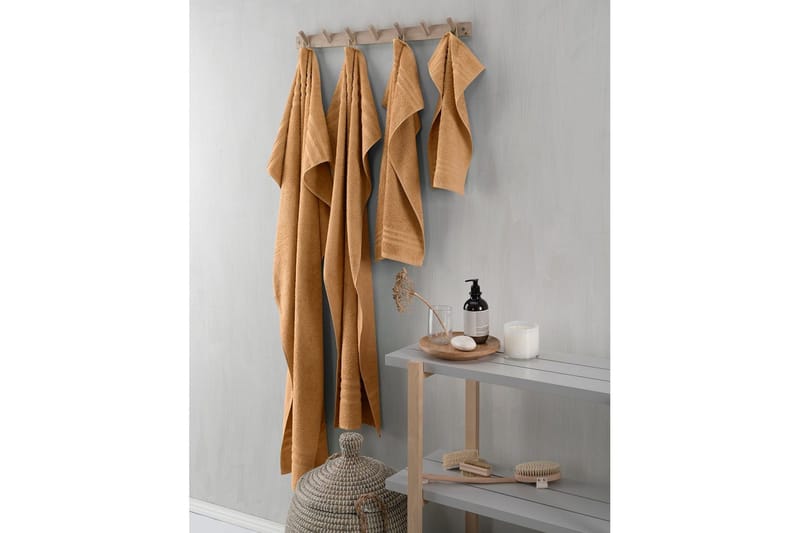 Suihkuvyöheke Perus Frotee 65 x 130 cm - Keltainen - Kodintekstiilit & matot - Kylpyhuonetekstiilit - Kylpypyyhe