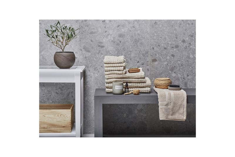 Pyyhe Areora 9:n sarja Beige - Beige - Kodintekstiilit & matot - Kylpyhuonetekstiilit - Pyyhe