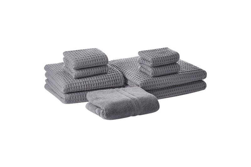 Pyyhe Areora 9:n sarja Harmaa - Harmaa - Kodintekstiilit & matot - Kylpyhuonetekstiilit - Pyyhe