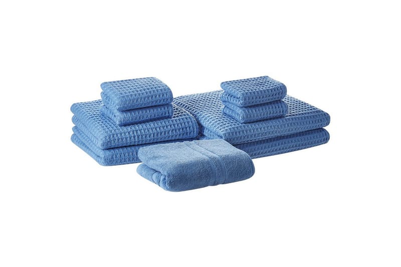 Pyyhe Areora 9:n sarja Sininen - Sininen - Kodintekstiilit & matot - Kylpyhuonetekstiilit - Pyyhe