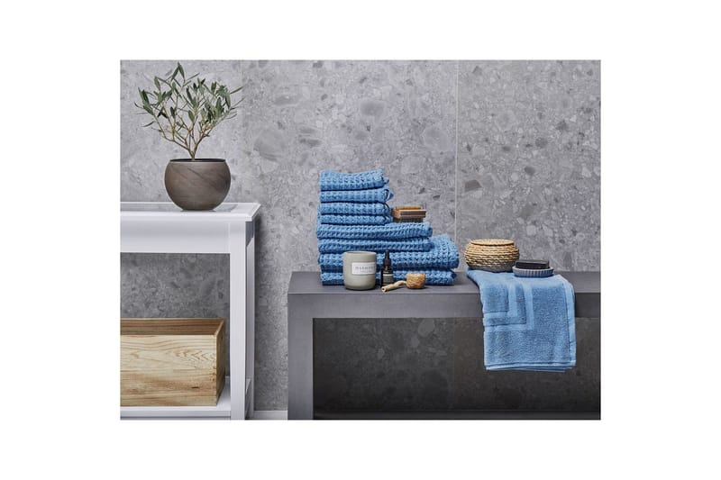 Pyyhe Areora 9:n sarja Sininen - Sininen - Kodintekstiilit & matot - Kylpyhuonetekstiilit - Pyyhe