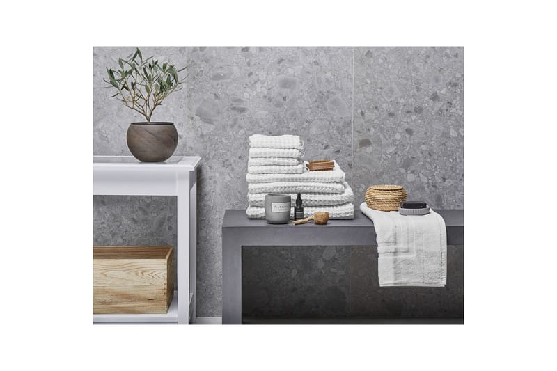 Pyyhe Areora 9:n sarja Valkoinen - Valkoinen - Kodintekstiilit & matot - Kylpyhuonetekstiilit - Pyyhe