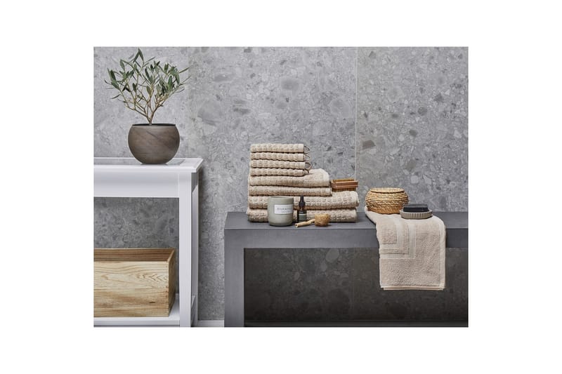 Pyyhe Atai sett 9 Beige - Beige - Kodintekstiilit & matot - Kylpyhuonetekstiilit - Pyyhe