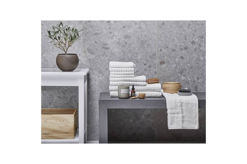 Pyyhe Atai sett 9 Valkoinen - Valkoinen - Kodintekstiilit & matot - Kylpyhuonetekstiilit - Pyyhe