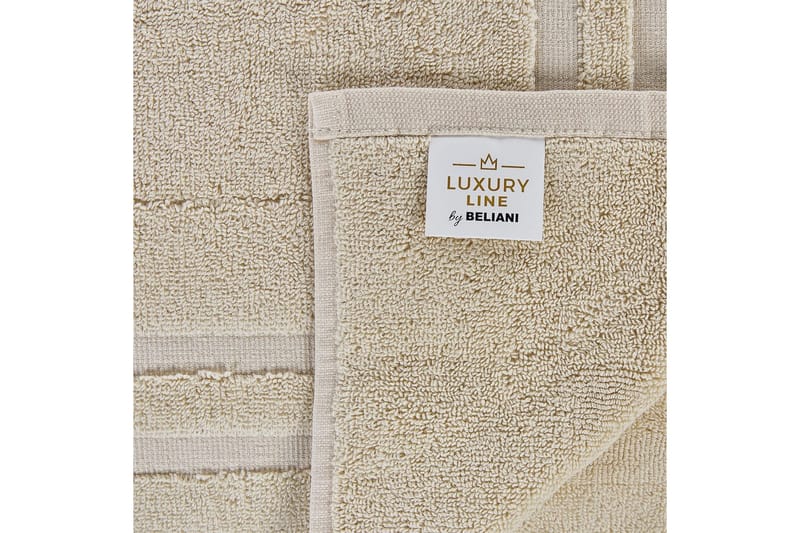 Pyyhe Atiu sett 9 Beige - Beige - Kodintekstiilit & matot - Kylpyhuonetekstiilit - Pyyhe
