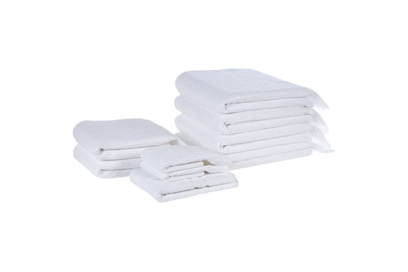 Pyyhe Atiu sett 9 Valkoinen - Valkoinen - Kodintekstiilit & matot - Kylpyhuonetekstiilit - Pyyhe