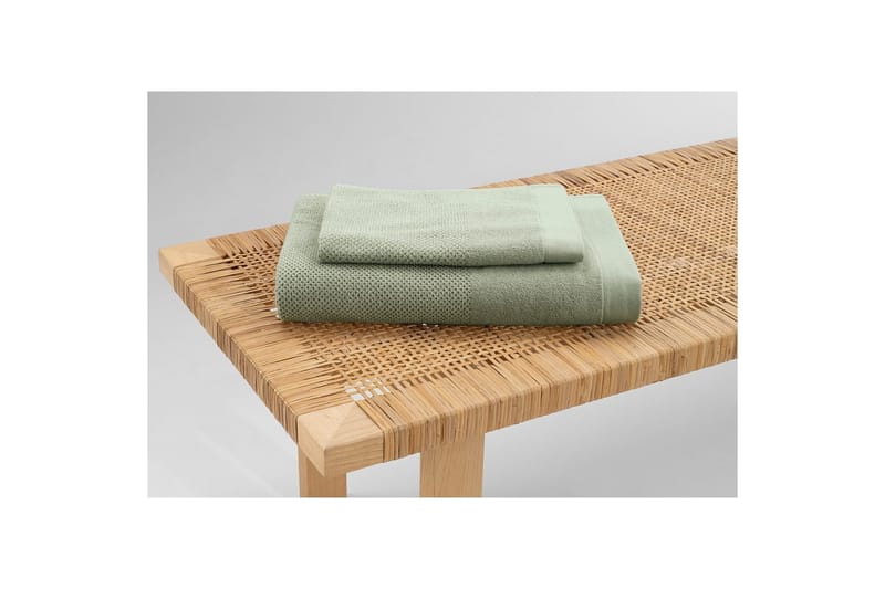 Pyyhe Enzo 50 x 70 cm Vihreä - Vihreä - Kodintekstiilit & matot - Kylpyhuonetekstiilit - Pyyhe