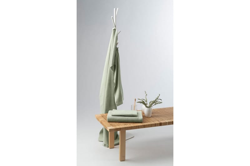 Pyyhe Enzo 50 x 70 cm Vihreä - Vihreä - Kodintekstiilit & matot - Kylpyhuonetekstiilit - Pyyhe