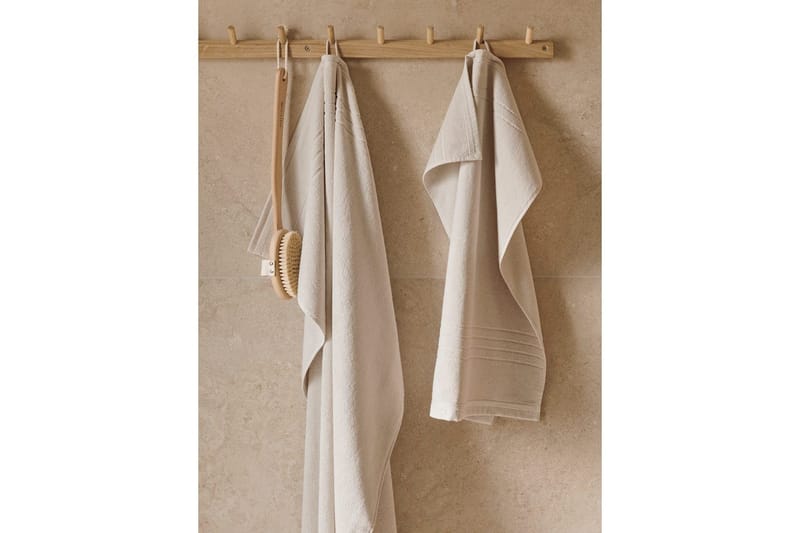 Pyyhe Helle 50 x 70 cm - Hiekka - Kodintekstiilit & matot - Kylpyhuonetekstiilit - Pyyhe