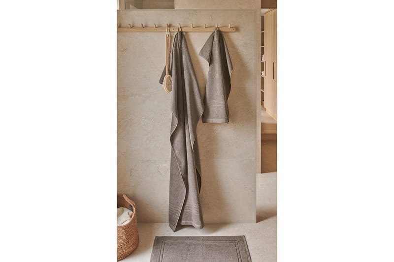 Pyyhe Helle 50 x 70 cm - Ruskea - Kodintekstiilit & matot - Kylpyhuonetekstiilit - Pyyhe