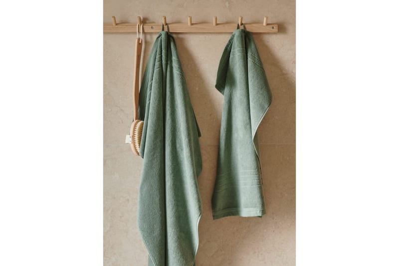 Pyyhe Helle 50 x 70 cm - Vihreä - Kodintekstiilit & matot - Kylpyhuonetekstiilit - Pyyhe