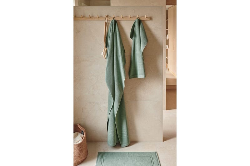 Pyyhe Helle 50 x 70 cm - Vihreä - Kodintekstiilit & matot - Kylpyhuonetekstiilit - Pyyhe