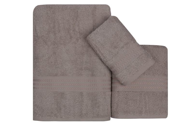 Käsipyyhe Hobby 3:n setti - Harmaa - Kodintekstiilit & matot - Kylpyhuonetekstiilit - Pyyhe