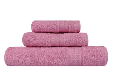 Käsipyyhe Hobby 3:n setti - Roosa - Kodintekstiilit & matot - Kylpyhuonetekstiilit - Pyyhe