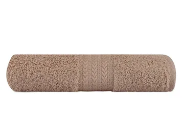 Käsipyyhe Hobby 50x90 cm - Vaaleanruskea - Kodintekstiilit & matot - Kylpyhuonetekstiilit - Pyyhe