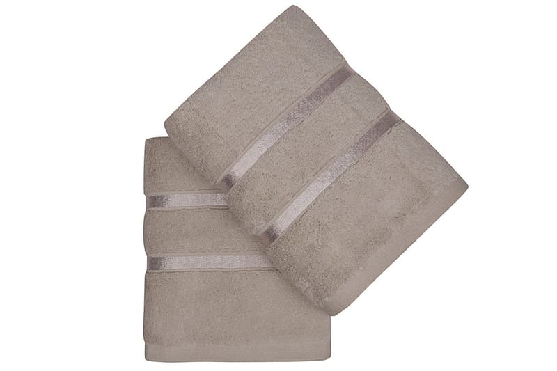 Käsipyyhe Rhuddlan 2-pak - Vaaleanruskea - Kodintekstiilit & matot - Kylpyhuonetekstiilit - Pyyhe