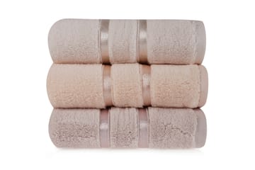 Käsipyyhe Rhuddlan 3-pak - V.keltainen/Liila/Lohenpun - Kodintekstiilit & matot - Kylpyhuonetekstiilit - Pyyhe