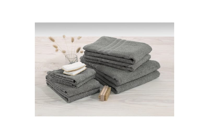 Käsipyyhe Perus Frotee - Harmaa - Kodintekstiilit & matot - Kylpyhuonetekstiilit - Pyyhe