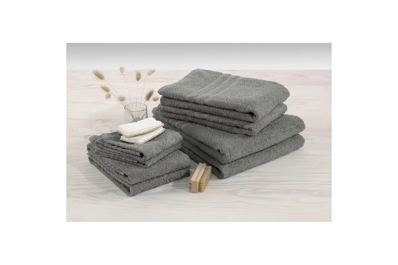 Käsipyyhe Perus Frotee - Harmaa - Kodintekstiilit & matot - Kylpyhuonetekstiilit - Pyyhe