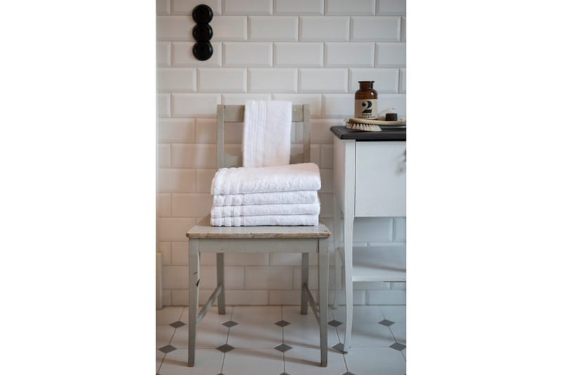 Pyyhe Korfu Valkoinen - 50 x 70 cm - Kodintekstiilit & matot - Kylpyhuonetekstiilit - Pyyhe