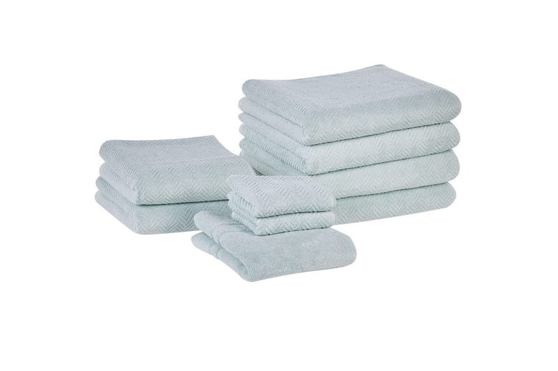 Pyyhe Mitiaro-sarja, 9 kpl Mintunvihreä - Mintunvihreä - Kodintekstiilit & matot - Kylpyhuonetekstiilit - Pyyhe