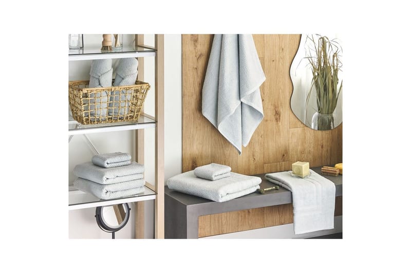 Pyyhe Mitiaro-sarja, 9 kpl Mintunvihreä - Mintunvihreä - Kodintekstiilit & matot - Kylpyhuonetekstiilit - Pyyhe