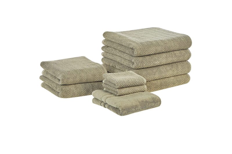 Pyyhe Mitiaro-sarja, 9 kpl Vihreä, Vihreä