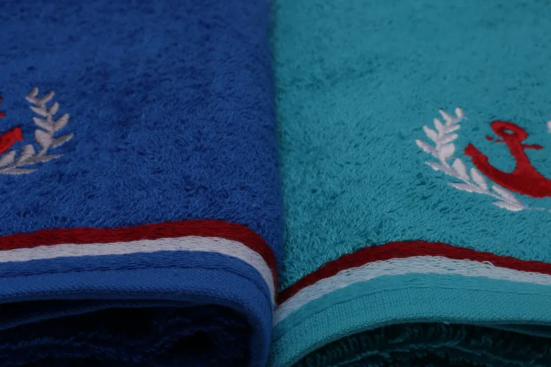 Pyyhe Rhuddlan 4 kpl - Punainen/harmaa/turkoosi/sin - Kodintekstiilit & matot - Kylpyhuonetekstiilit - Pyyhe