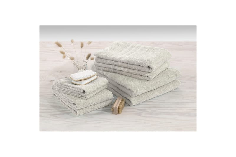 Pyyhe Perus Frotee - Hiekka - Kodintekstiilit & matot - Kylpyhuonetekstiilit - Pyyhe