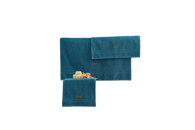 Pyyhesetti (3 osaa) Hyvinvointi Petroli sininen, Petroli sininen