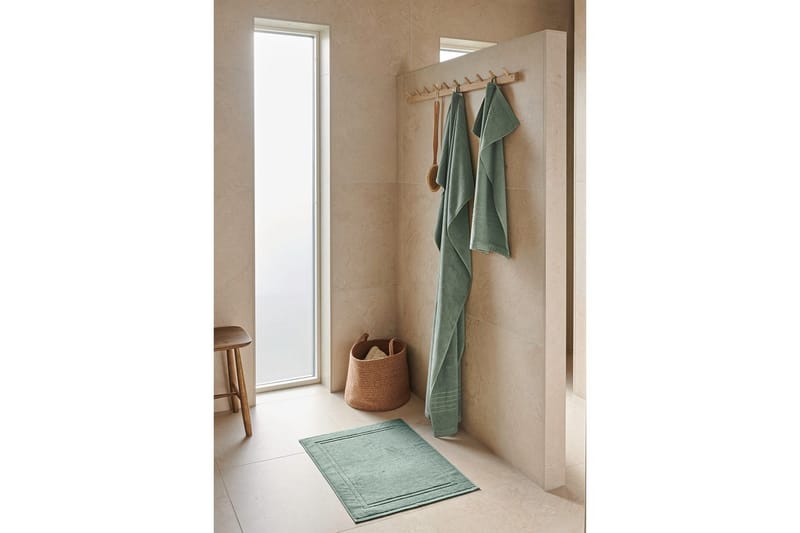 Suihkumatto Helle 50 x 70 cm Vihreä - Vihreä - Kodintekstiilit & matot - Kylpyhuonetekstiilit - Pyyhe