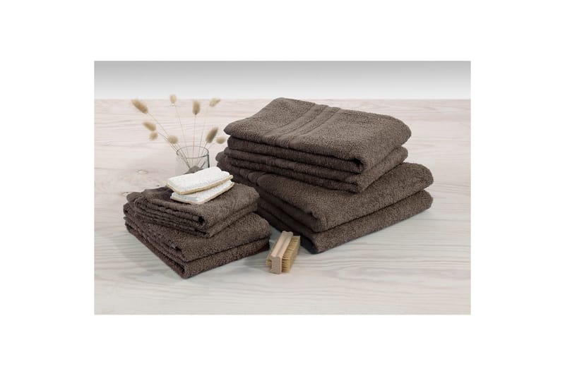 Suihkuvyöheke Perus Frotee 65 x 130 cm - Ruskea - Kodintekstiilit & matot - Kylpyhuonetekstiilit - Pyyhe