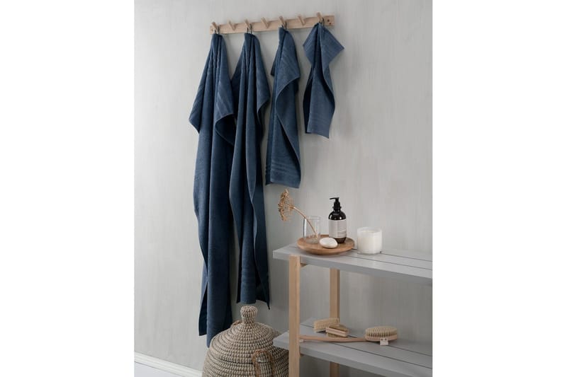 Suihkuvyöheke Perus Frotee 65 x 130 cm - Merensininen - Kodintekstiilit & matot - Kylpyhuonetekstiilit - Pyyhe