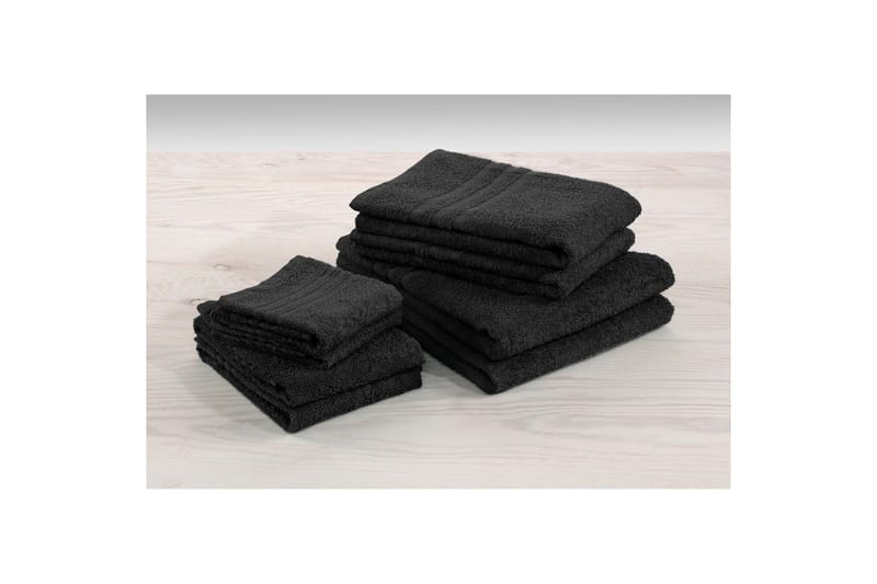Suihkuvyöheke Perus Frotee 65 x 130 cm - Musta - Kodintekstiilit & matot - Kylpyhuonetekstiilit - Pyyhe