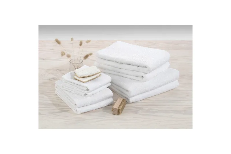 Suihkuvyöheke Perus Frotee 65 x 130 cm - Valkoinen - Kodintekstiilit & matot - Kylpyhuonetekstiilit - Pyyhe