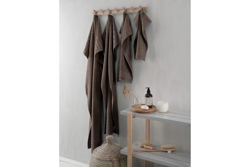 Suihkuvyöheke Perus Frotee 65 x 130 cm - Ruskea - Kodintekstiilit & matot - Kylpyhuonetekstiilit - Pyyhe