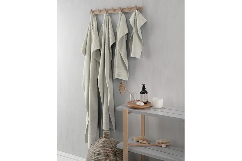 Suihkuvyöheke Perus Frotee 65 x 130 cm - Hiekka - Kodintekstiilit & matot - Kylpyhuonetekstiilit - Pyyhe