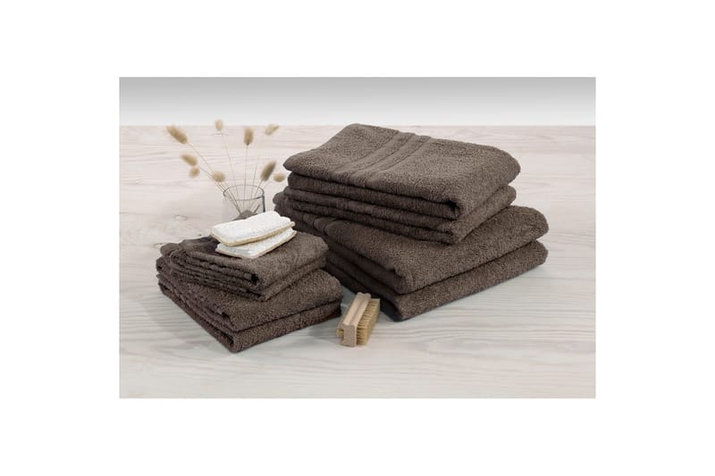 Suihkuvyöheke Perus Frotee 65 x 130 cm - Ruskea - Kodintekstiilit & matot - Kylpyhuonetekstiilit - Pyyhe
