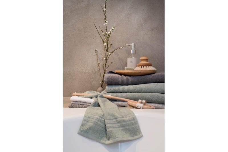 Suihkuvyöheke Perus Frotee 65 x 130 cm - Vihreä - Kodintekstiilit & matot - Kylpyhuonetekstiilit - Pyyhe