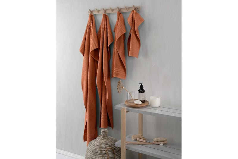 Suihkuvyöheke Perus Frotee 65 x 130 cm - Ruosteen värinen - Kodintekstiilit & matot - Kylpyhuonetekstiilit - Pyyhe - Froteepyyhe