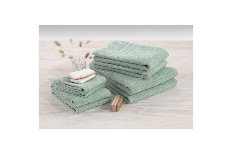 Suihkuvyöheke Perus Frotee 65 x 130 cm - Vihreä - Kodintekstiilit & matot - Kylpyhuonetekstiilit - Pyyhe