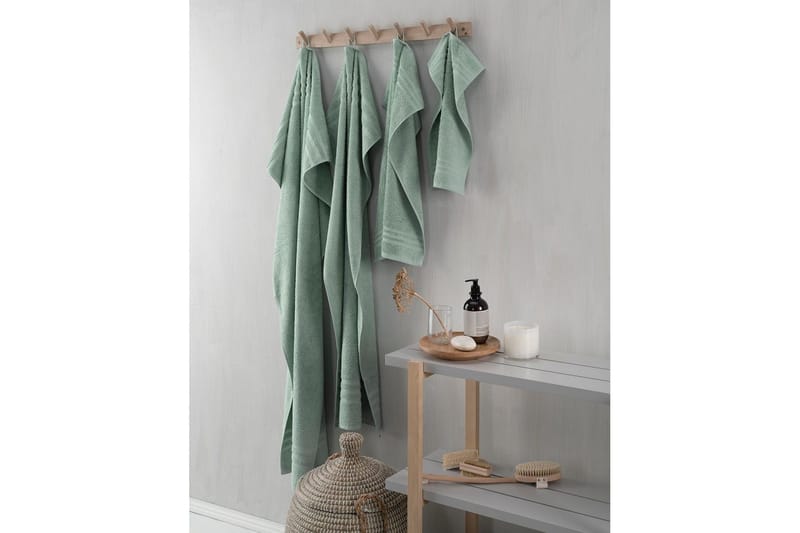 Suihkuvyöheke Perus Frotee 65 x 130 cm - Vihreä - Kodintekstiilit & matot - Kylpyhuonetekstiilit - Pyyhe