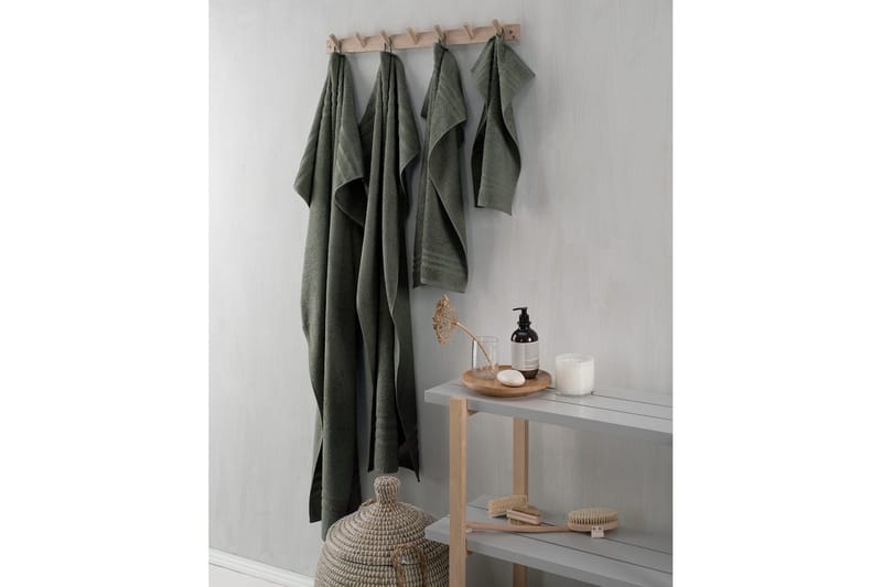 Suihkuvyöheke Perus Frotee 65 x 130 cm - Tummanvihreä - Kodintekstiilit & matot - Kylpyhuonetekstiilit - Pyyhe