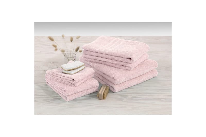 Suihkuvyöheke Perus Frotee 65 x 130 cm - Vaaleanpunainen - Kodintekstiilit & matot - Kylpyhuonetekstiilit - Pyyhe