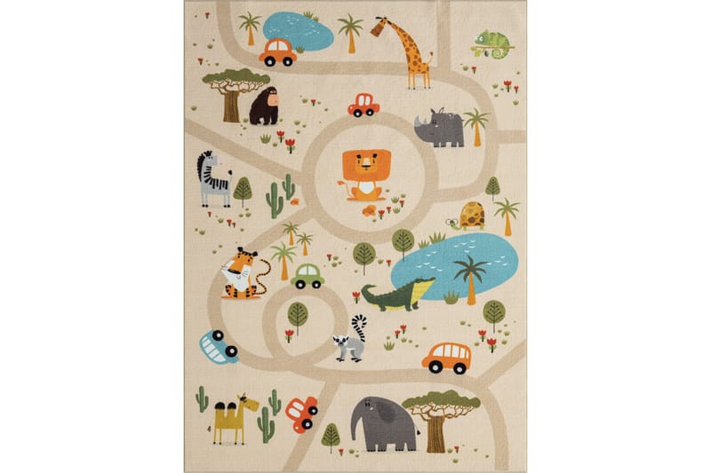 Play lastenmatto 140x200 cm - Beige - Kodintekstiilit & matot - Lasten tekstiilit - Lastenhuoneen matto