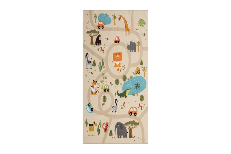 Play lastenmatto 80x150 cm - Beige - Kodintekstiilit & matot - Lasten tekstiilit - Lastenhuoneen matto